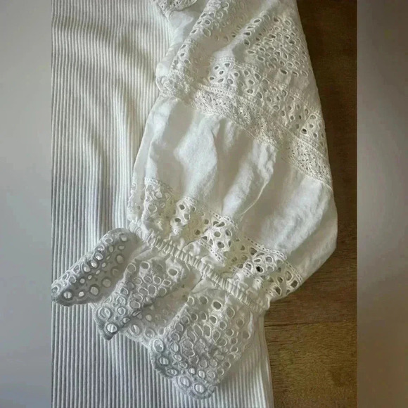 J Crew Ruffle Eyelet Top - Picture 2 of 10